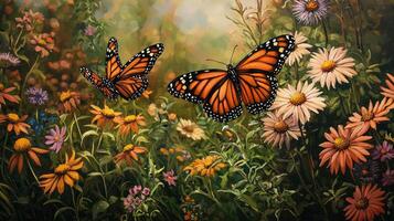 Monarch butterfly painting by james hart photo
