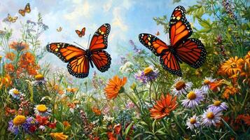 Monarch butterfly painting by james harrison photo