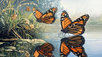 Monarch butterfly painting by james kennedy photo
