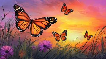 Monarch butterfly painting by james kennedy photo