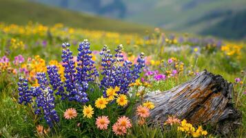 Wildflowers in the mountains photo