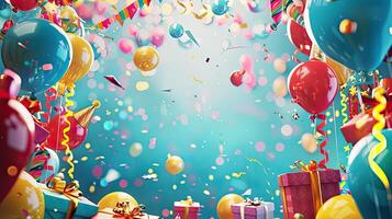 Birthday party background photo