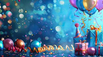 Birthday party background photo