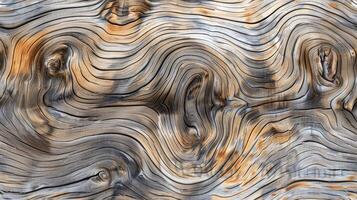 A wood texture with wavy lines photo