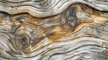 A close up of a wood texture with wavy lines photo