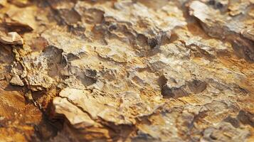 A close up of a rock with some dirt on it photo