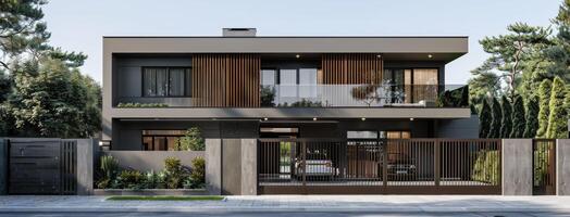 Modern house design with a modern exterior photo