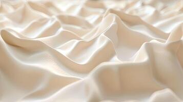 A close up of a white fabric with folds photo