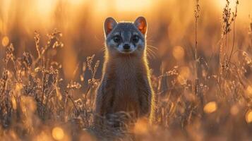 A wild animal in a field photo