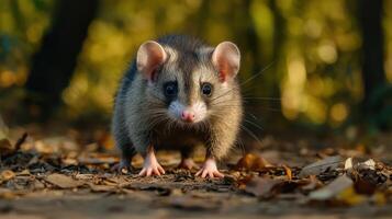 A small rodent with large ears and whiskers photo