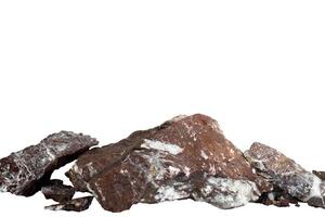 broken stone border isolated element photo