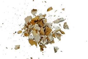 explosion of rock particle and dust isolated photo