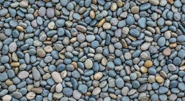 A close up of a large pile of pebbles photo