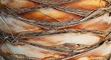 A close up of a palm tree with a bunch of leaves photo