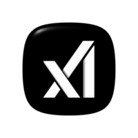 Grok app icon on transparent background png