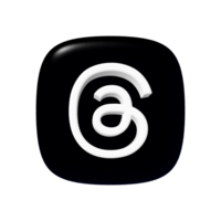 Threads app icon on a transparent background png