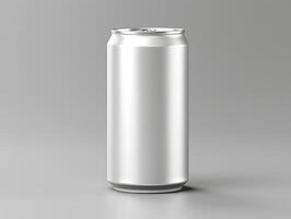 Aluminum can mockup with isolated background photo