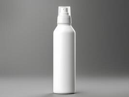 Elegant blank deodorant can mockup photo