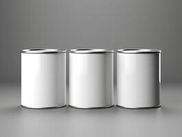 High resolution white can mockup photo