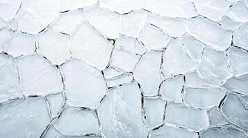 Intricate cracked ice pattern with unique fractal designs and textures photo