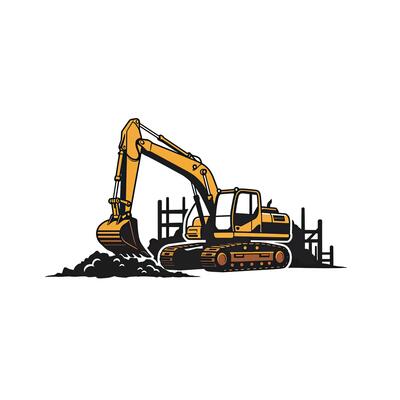 A construction machine is shown in this illustration