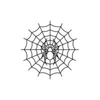 Spider web icon vector
