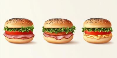 Deliciously crafted sandwiches featuring fresh ingredients and flavorful sauces in a light setting photo