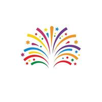 Fireworks logo design illustration vector