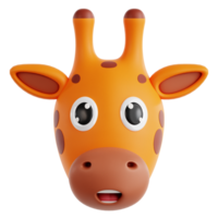 Giraffe 3D element illustration png