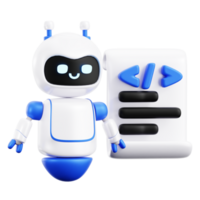 AI Program 3D element illustration png