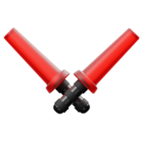 Traffic Control 3D element illustration png