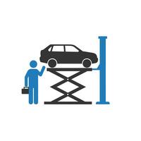 Car repair service icon illustration vector