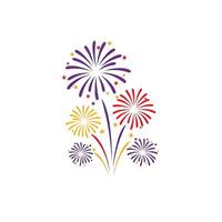 Fireworks Are in the Air With Stars and a White Background vector