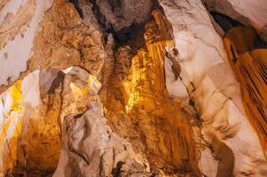 Inside view of the Marble Mountains in Da Nang. photo