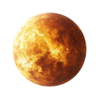The planet venus, with a yellow and orange color png