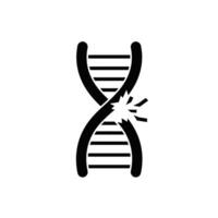 Dna molecule icon, illustration, isolated on white background vector