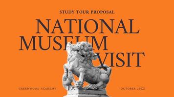 museum study tour template presentation