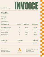 invoice for digital marketing template design ideas