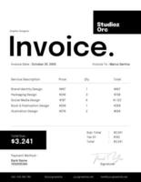 Graphic Designer Invoice template