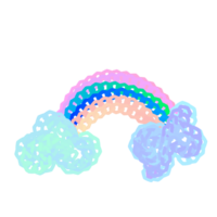 Rainbow above the clouds is a symbol of hope and good things to come png