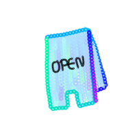 This open sign is carefully painted with watercolors, giving it a beautiful and vibrant color png