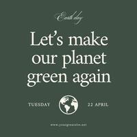 earth day csr project social media post template