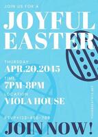 Joyful Easter Invitation template