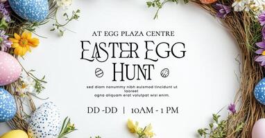 Simple Easter Children Activity at Shopping Center for Facebook Ads Template