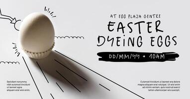 Doodle Easter Children Activity at Shopping Center for Facebook Ads template