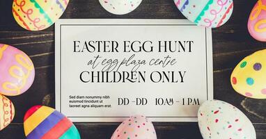Rectangle Easter Children Activity at Shopping Center for Facebook Ads template