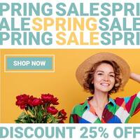 Spring Sale Instagram Post template