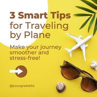 Traveling Tips (Plane) template