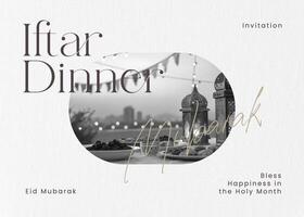 Iftar Dinner Invitation template