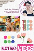 Retro Fashion Pinterest Graphic template